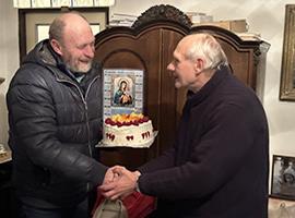 Otec Jaroslav Stříž oslavil 70. narozeniny