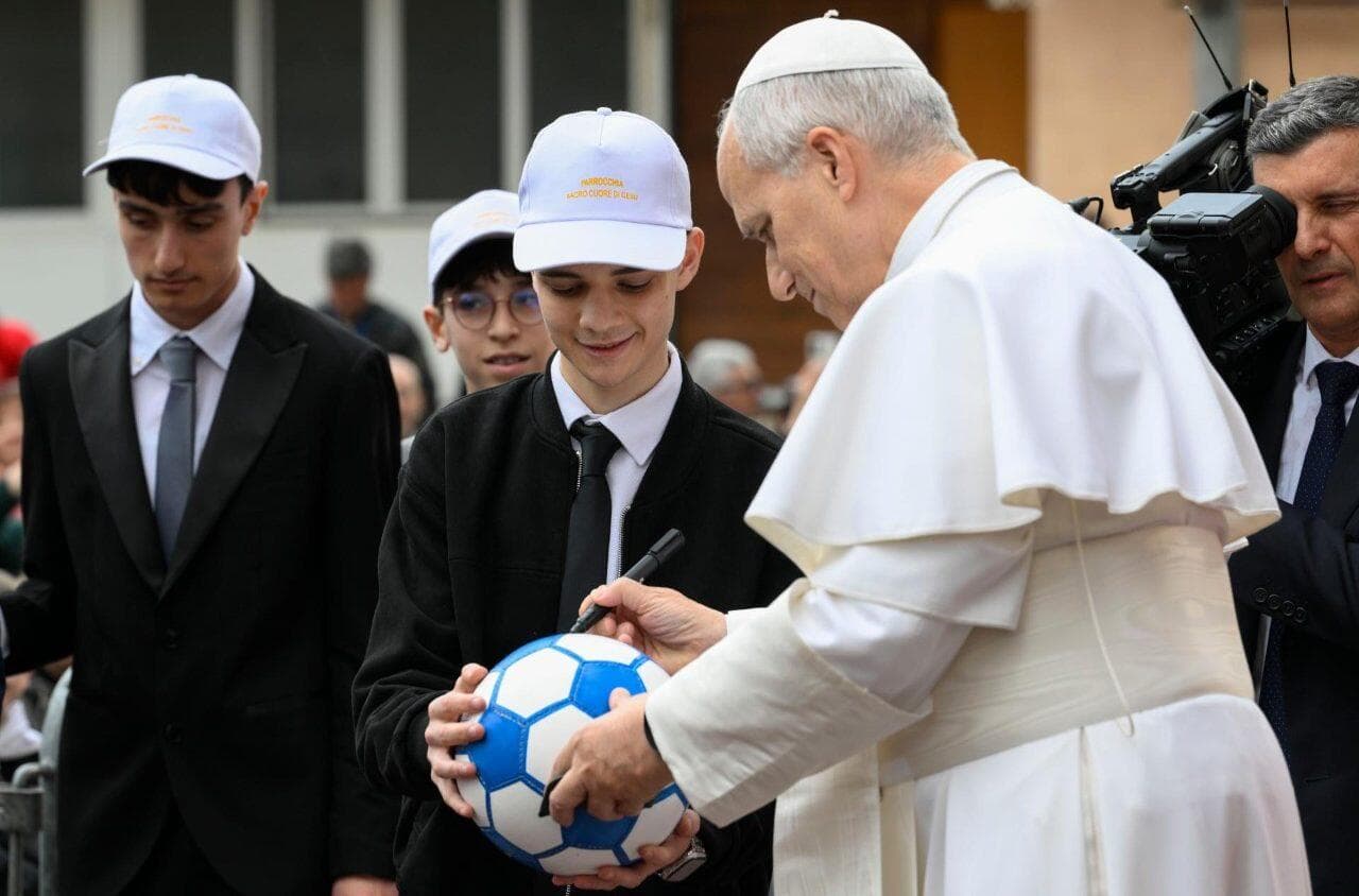 Lev XIV. na návštěvě farnosti Sacro Cuore di Gesù