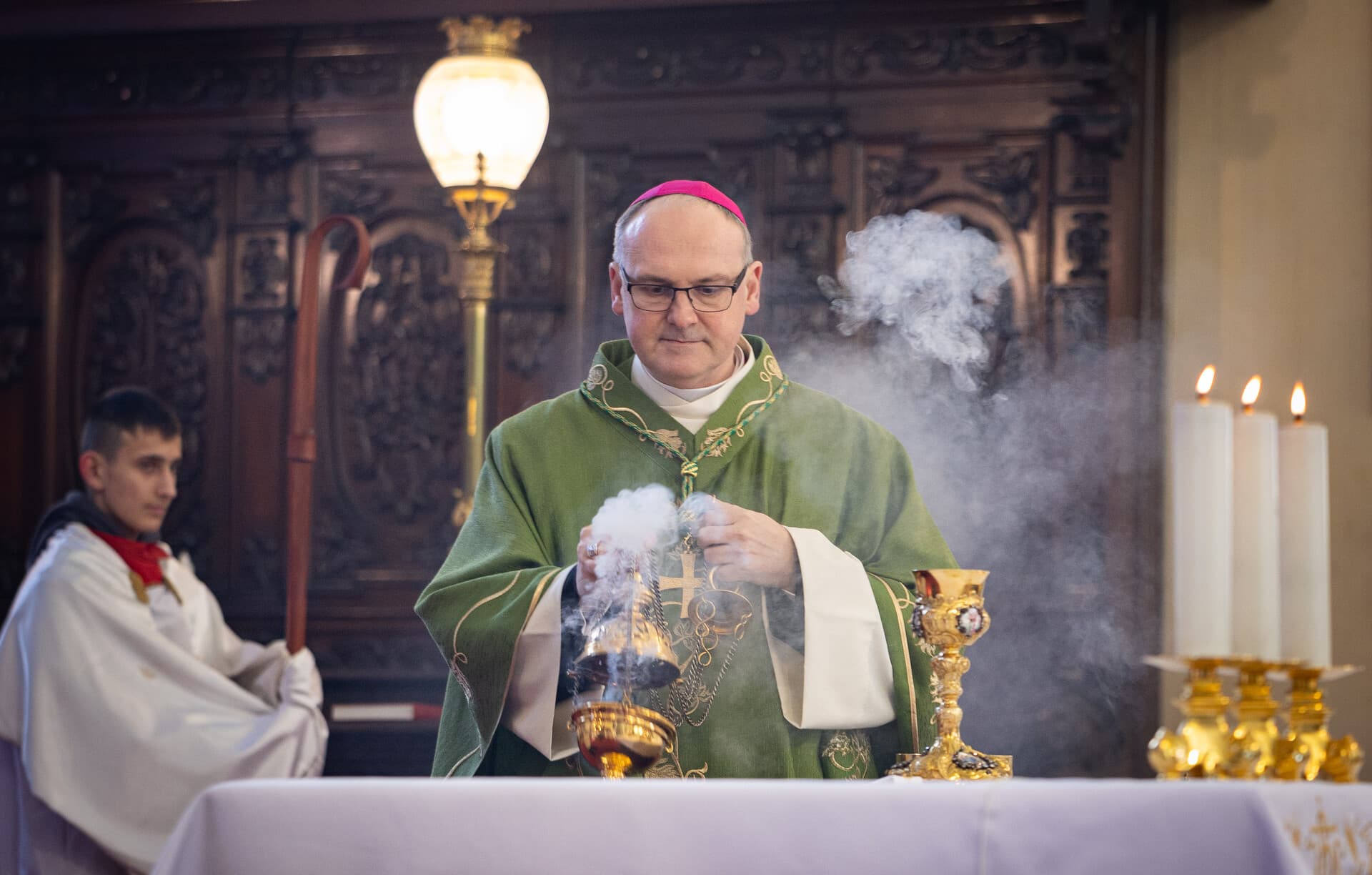 Slavnostní uvedení nového pražského arcibiskupa do úřadu