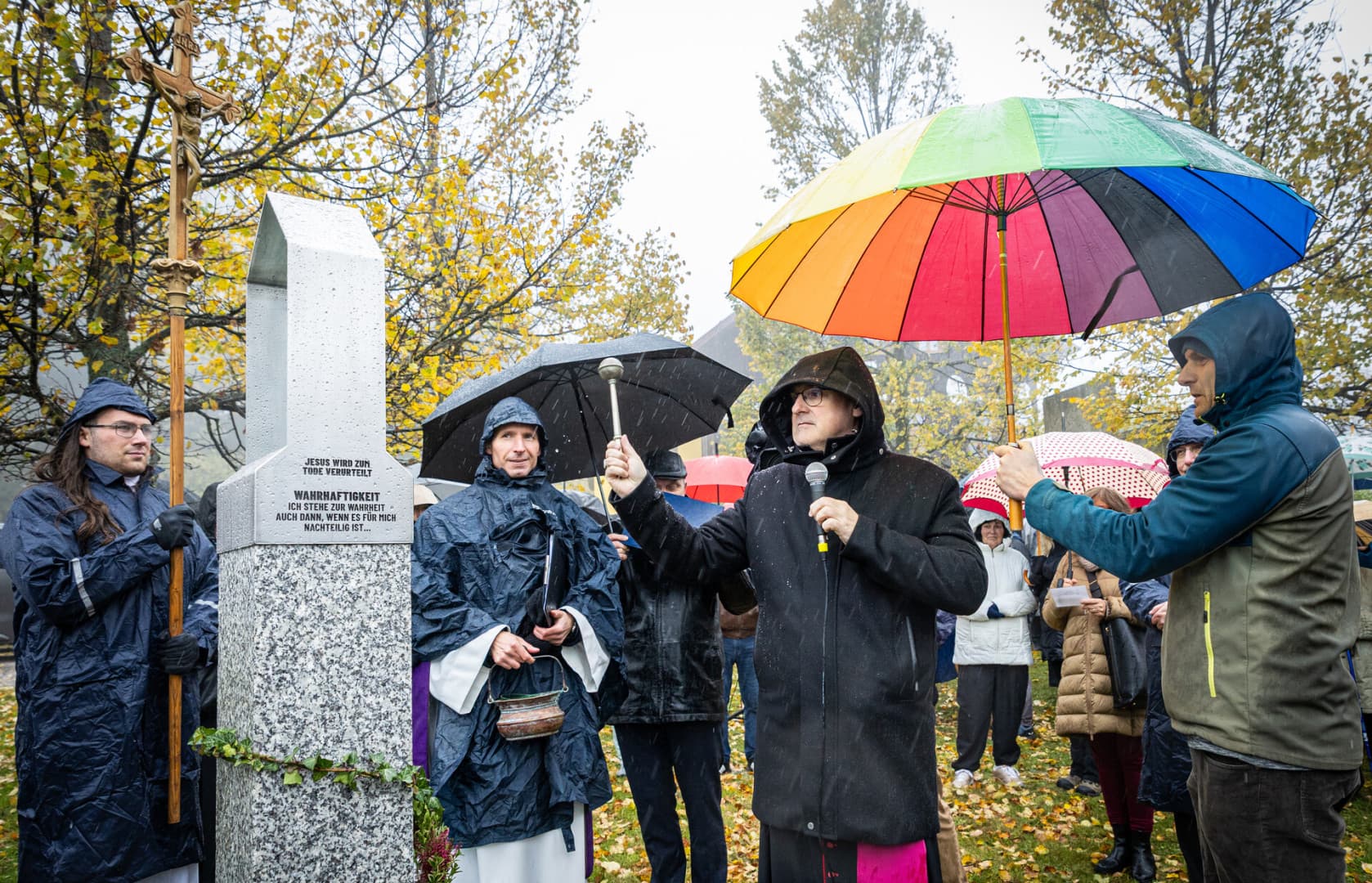 Požehnání Křížové cesty smíření v Příchovicích