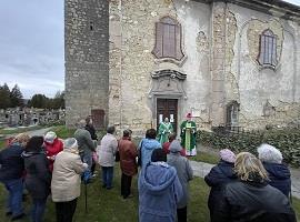 Požehnání sanktusové věžičky a nových oken kostela sv. Františka na Kováni