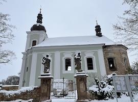 Opravy kostela v Siřemi u Blšan pokračují