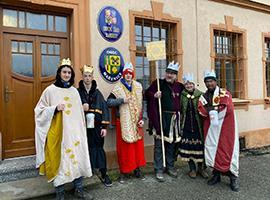 Tříkráloví koledníci ve farním obvodu Srbská Kamenice