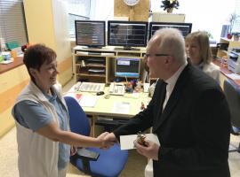 Štědrý den 2017: Návštěva biskupa v nemocnici v Litoměřicích