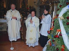 Štědrovečerní setkání biskupa Jana Baxanta s rodinami