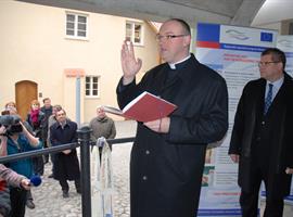 Generální vikář požehnal prostory gotického hradu v Litoměřicích