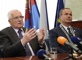 Prezident ČR Václav Klaus na návštěvě Libereckého kraje