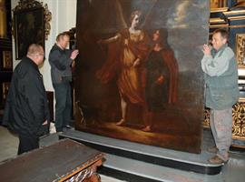 Škrétův obraz Archanděl Rafael se sv. Tobiášem opět zdobí litoměřickou katedrálu
